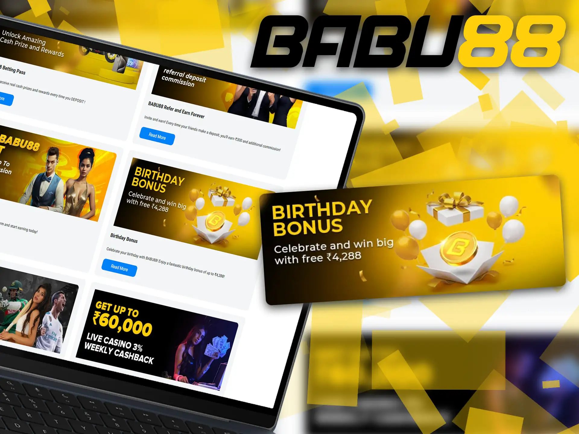 Babu88 offers generous birthday gifts.