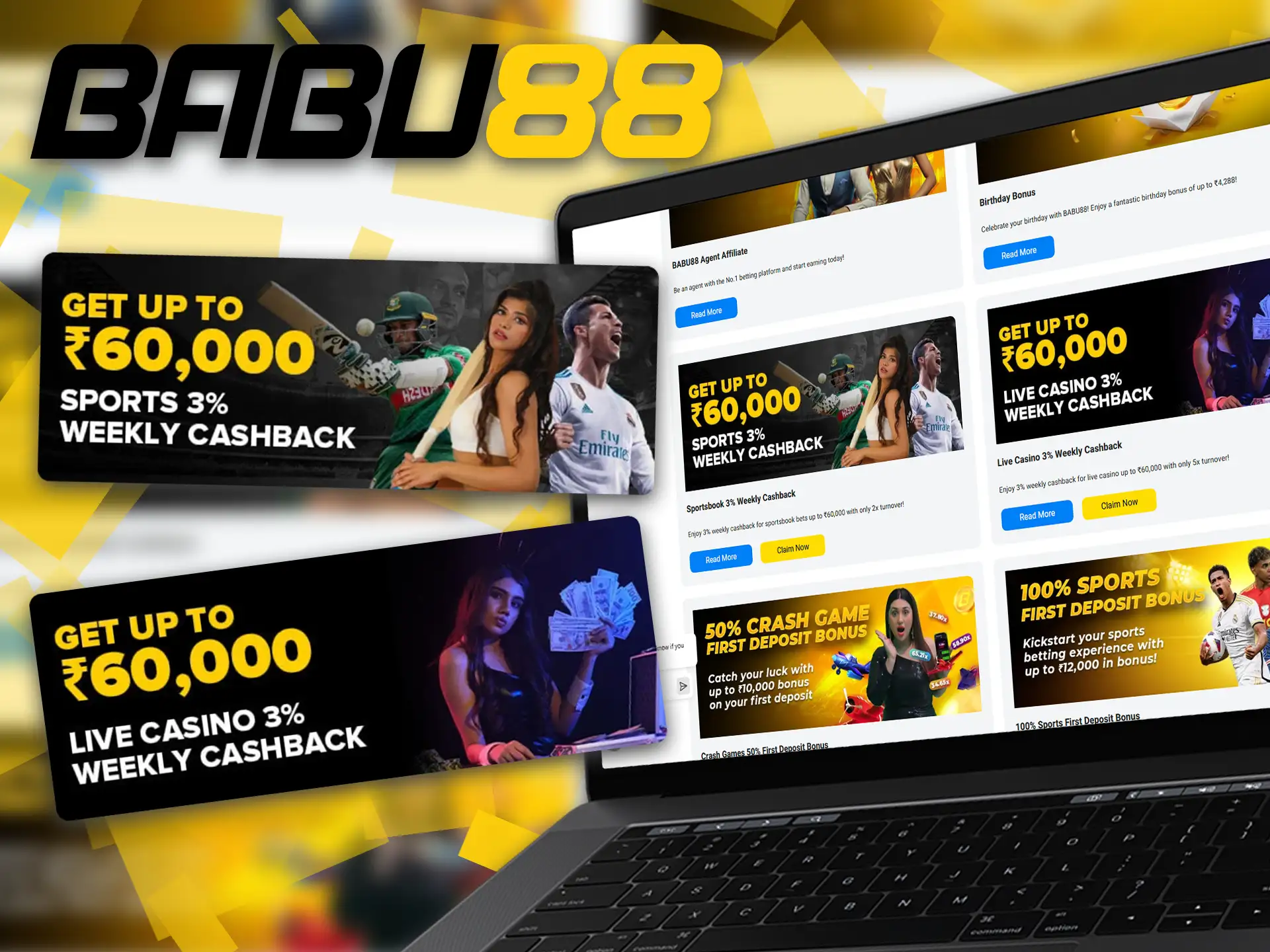Protect your bets at Babu88 with Cashback Bonus.