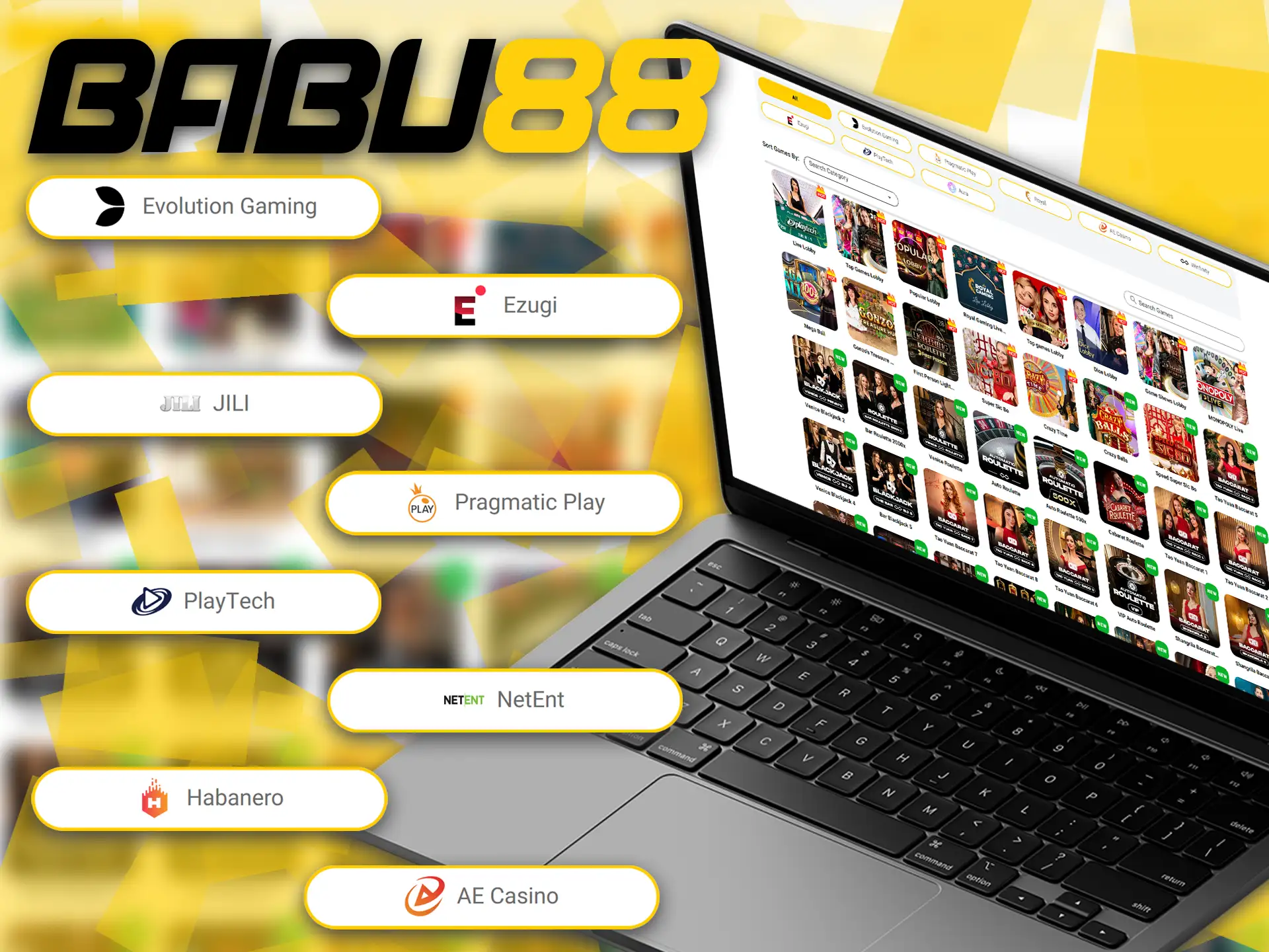 Babu88 casino features games from leading providers.