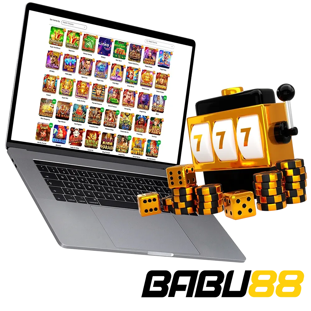 Babu88 offers a wide range of slots at the casino.