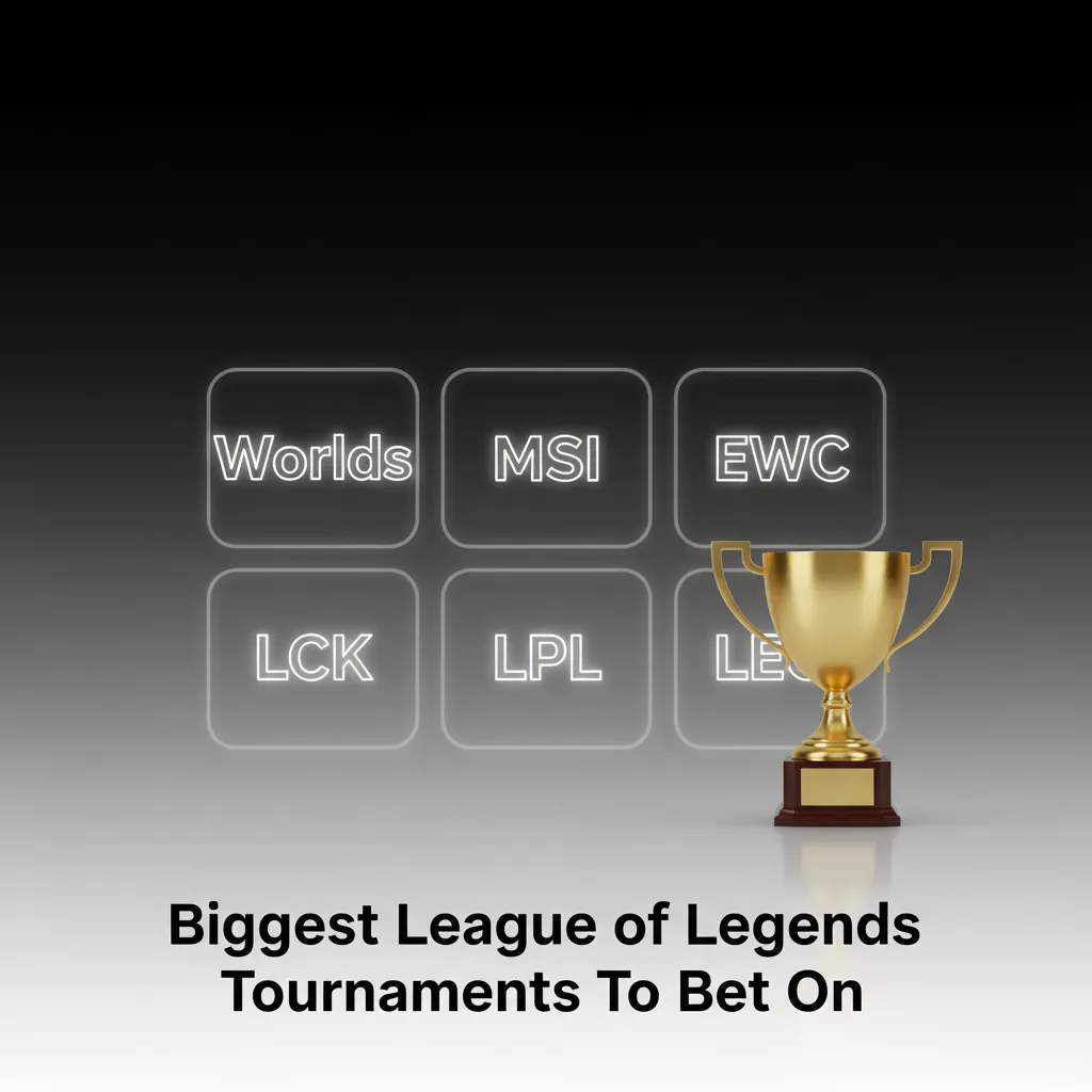 Banner listing biggest LoL tournaments: Worlds, MSI, EWC, LCK, LPL, LEC; year-round betting options on Babu88.