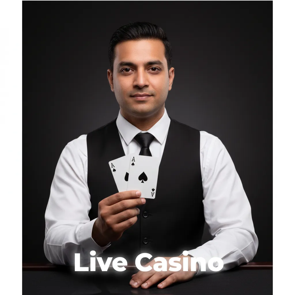 Live dealer casino interface with chat; games include Roulette, Blackjack, Baccarat, Andar Bahar, and Teen Patti.