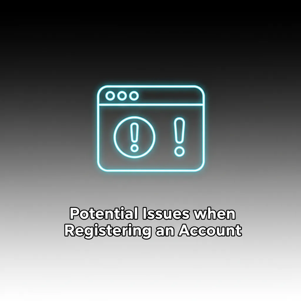 Infographic: account registration issues and fixes—OTP, doc rejection, duplicate account, name mismatch, app not loading.