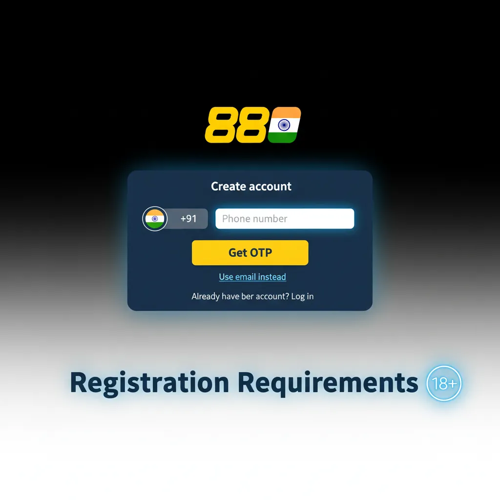 India betting signup rules: 18+, one account, KYC PAN/Aadhaar/passport/driving licence, recent proof of address.