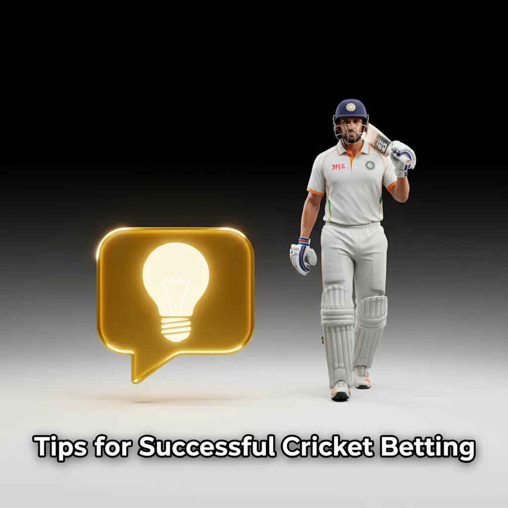 Infographic of cricket betting tips: form, fitness, pitch, weather, toss; bankroll, bet slip care; app odds and stats.