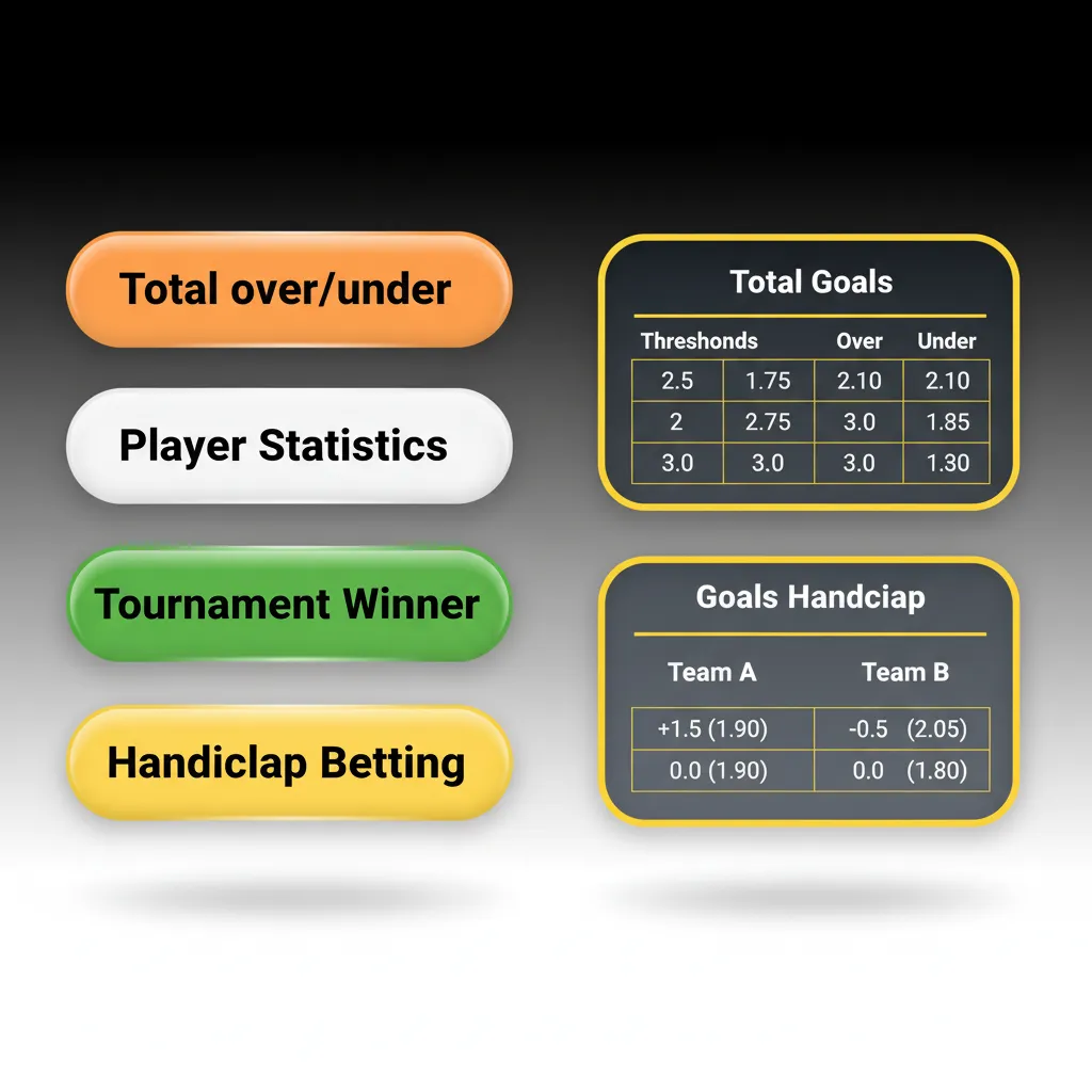 Infographic comparing bet types: Single (simple), Express (accumulator), System (sets allow partial wins).