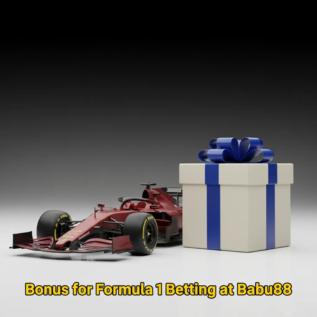 Babu88 Formula 1 betting welcome bonus banner: matched first deposit, opt in on deposit; wagering requirements apply.
