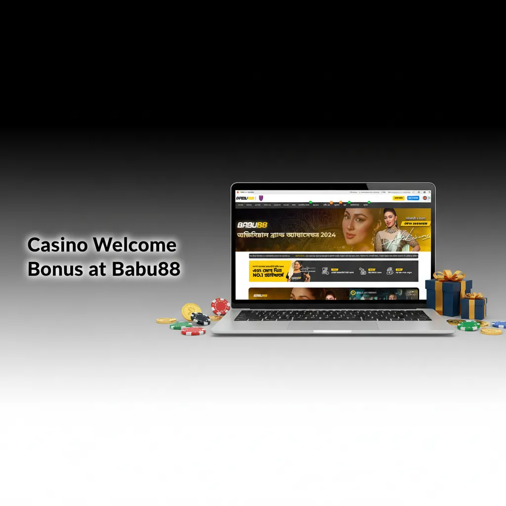 Babu88 Casino welcome bonus: 100% up to ₹12,000 for new Indian players, with live dealer tables imagery