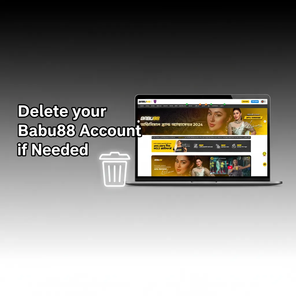 Steps to delete a Babu88 account: contact chat/email support, verify identity, withdraw funds, or self-exclude.