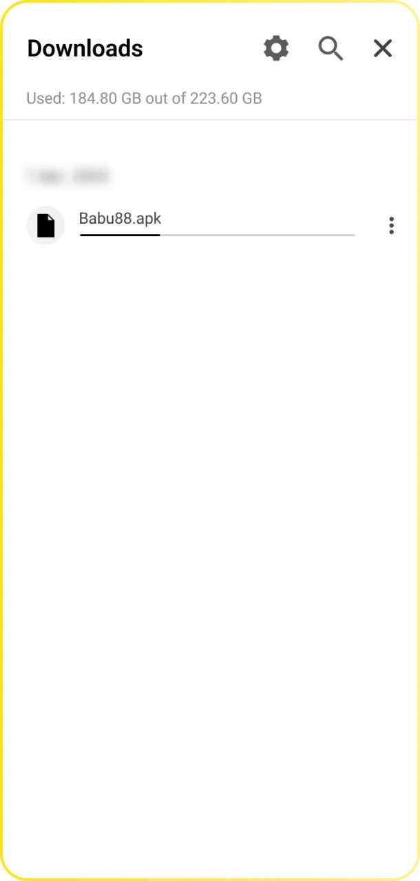 Follow the prompts on your screen to confirm the installation of the Babu88 APK.