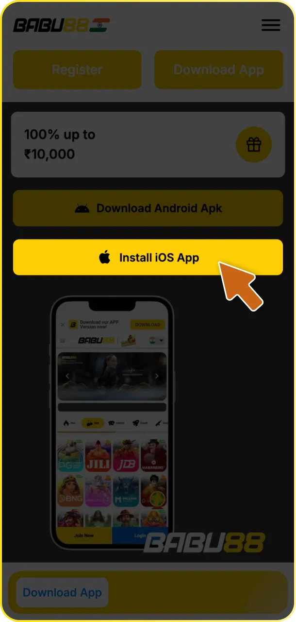 To get started with the mobile version, simply tap the button below on your screen.