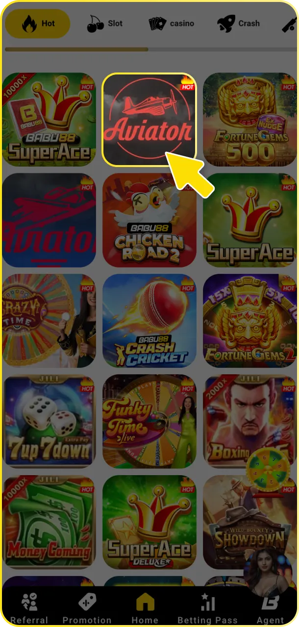 Go to the bonus centre to activate your current Babu88 bonuses.