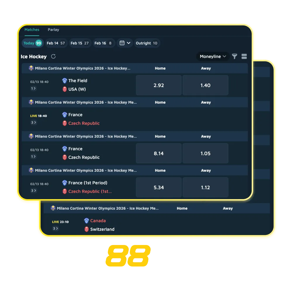 Babu88 Ice Hockey betting in India: NHL/KHL markets, live odds, cash out, app goal alerts, welcome bonus.