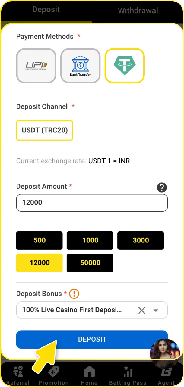 Deposit using local Indian methods to bet on Babu88 ice hockey.