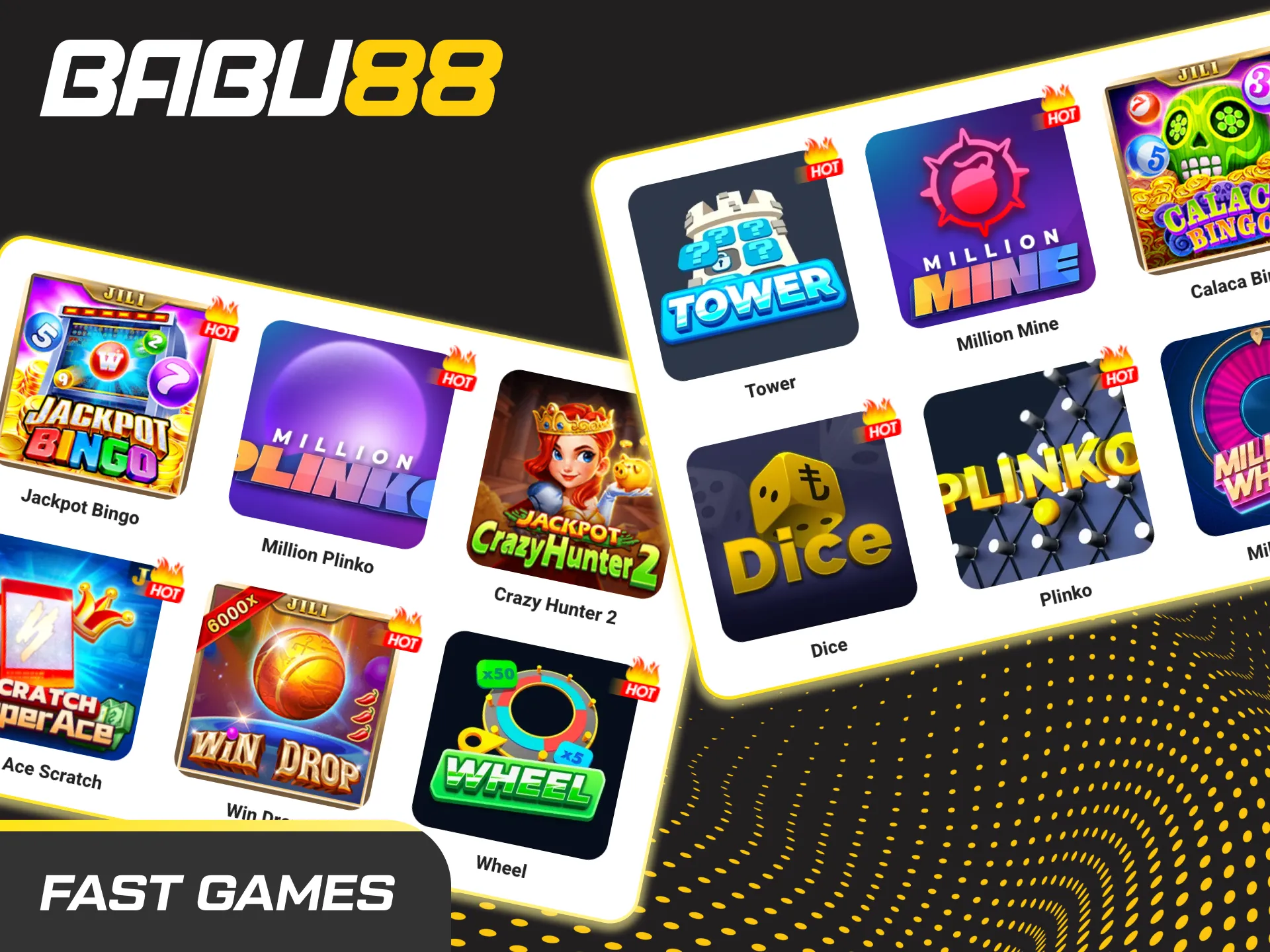 Enjoy instant results and quick wins with the variety of fast games at Babu88 India.