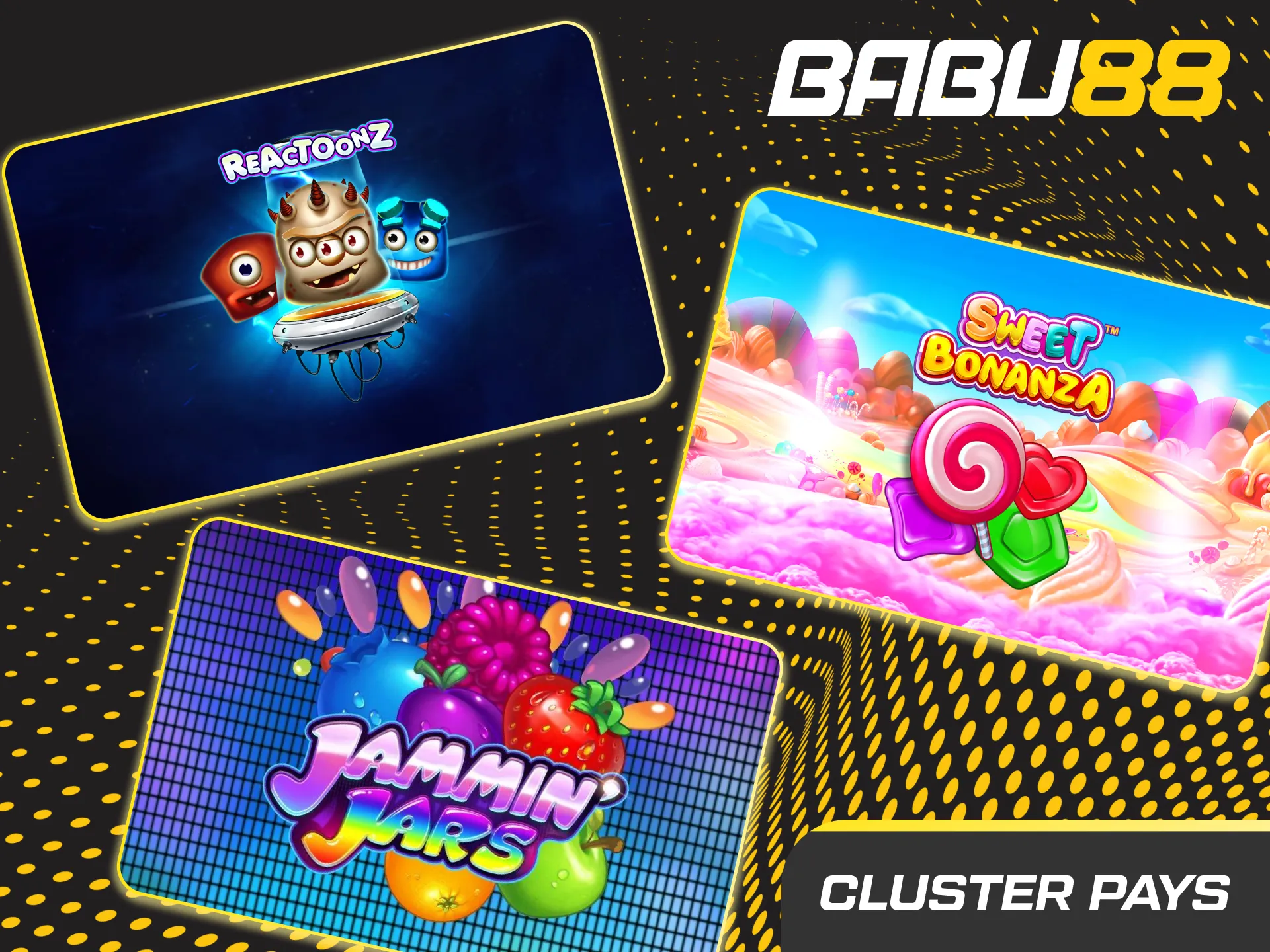 Unlock massive rewards with the cluster pays slot mechanic at Babu88.